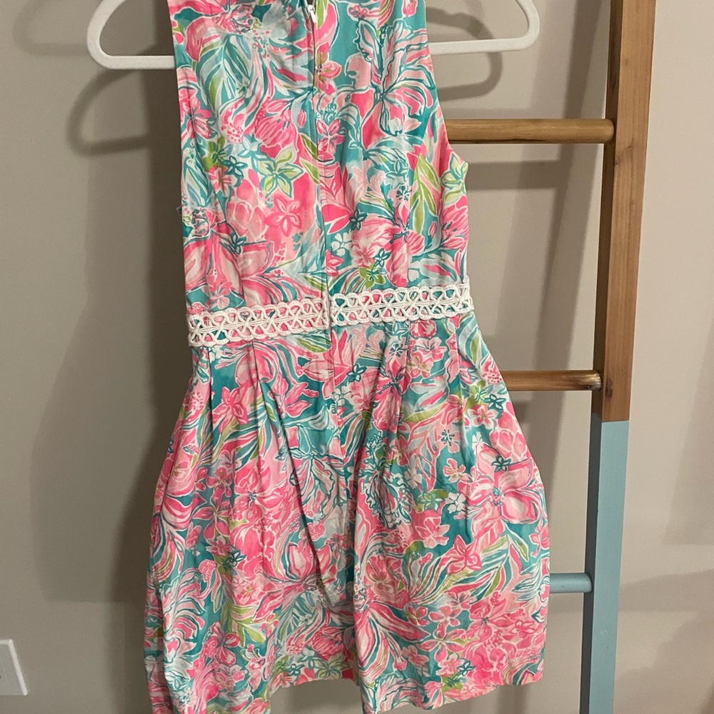 Lilly Pulitzer Aline floral mutli-color dress. Beautiful size 0 - Picture 5 of 11